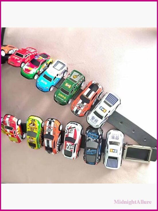 Y2K Toy Car Belt - Cute Vintage 2000s Faux Leather Adjustable Gothic Grunge main image 5